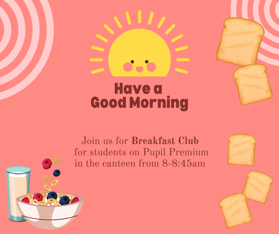 Pupil Premium Breakfast Club Pupil Premium Breakfast Club