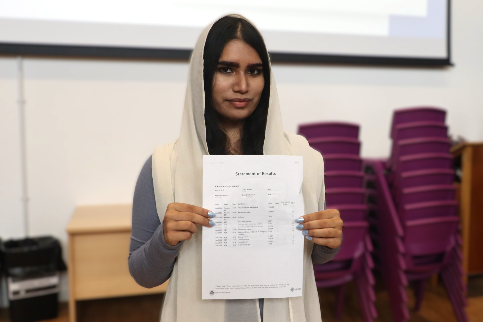 One of our top performing students One of our top performing students
