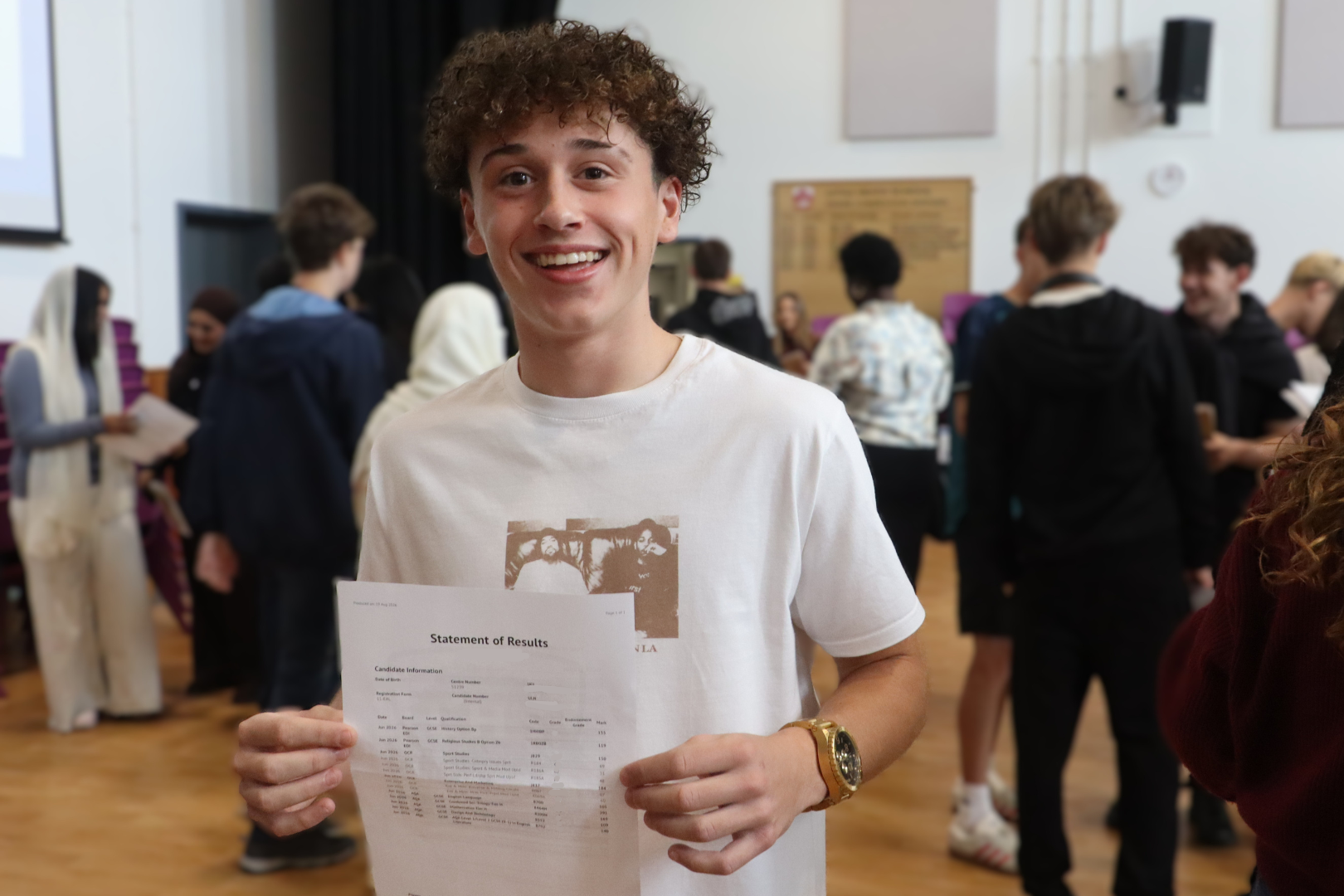 Y11 Student celebrates result success Y11 Student celebrates result success