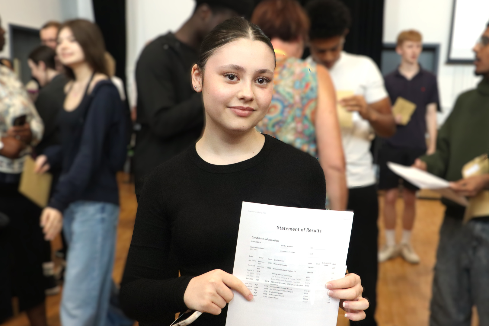 Y11 Student celebrates result success Y11 Student celebrates result success